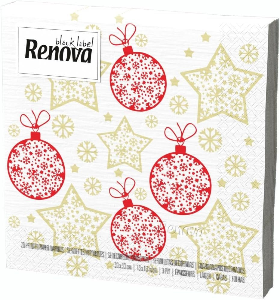 Renova juleservietter - 20 papirservietter