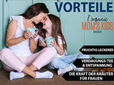 VITSTORM® BIO TEE Mom & Kids - Te til kvinder og ammende - Rooibos, æble, fennikel, citronmelisse, alchemilla, jordbær - Afslappende te - Frugtagtig og lækker - Koffeinfri - Urtete 100 g