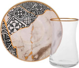 Karaca Aris 12 dele tesæt til 6 - Udsøgt porcelænsservice til elegant te-nydelse