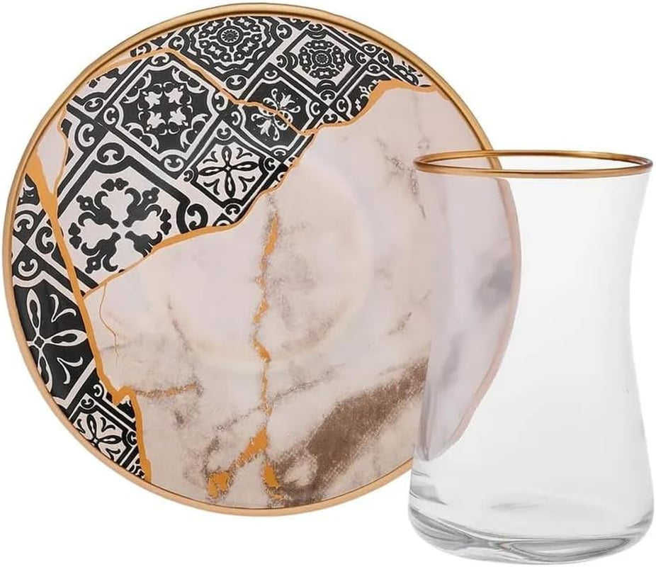 Karaca Aris 12 dele tesæt til 6 - Udsøgt porcelænsservice til elegant te-nydelse