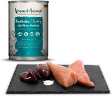 Venandi Animal Premium Nassfutter für Katzen, Probierpaket II, Kylling + Kanin, Kalb, Tyrkiet, 6 x 400 g, getreidefrei und naturbelassen, 2,4 kg