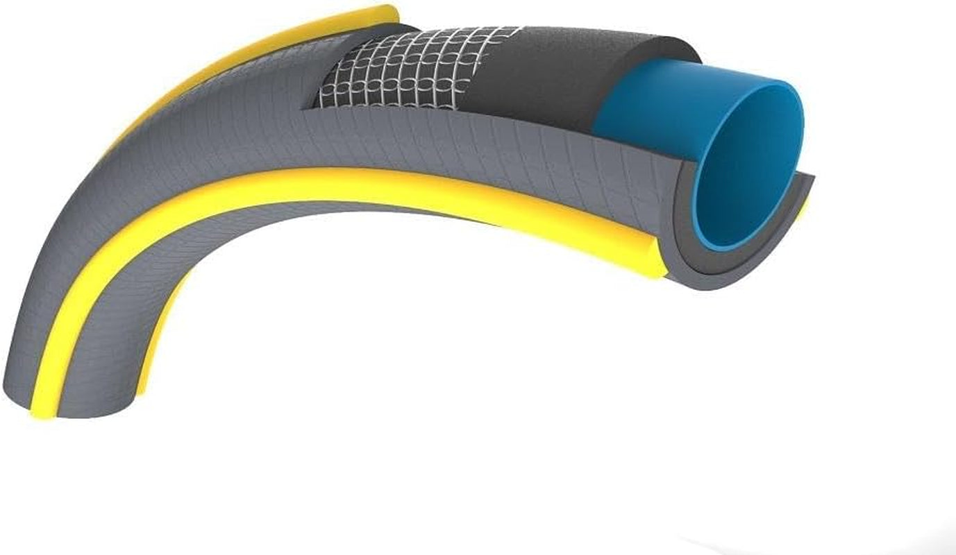 HOZELOCK - Haveslange Ultramax Ø 12,5 mm (1/2") 15 m: Robust, vejrbestandig haveslange, forhindrer vridning, bøjning og knusning, lavet af 40 % genanvendt PVC [116240], Grå