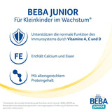 BEBA Junior 2+ mælkedrik fra 2 år, Med HMO, Alderssvarende proteinindhold, Kun laktose, Ingen palmeolie, Ingen fiskeolie, Småbørnsmad, Babymælkpulver, Pakke med 3 (3 x 800g)