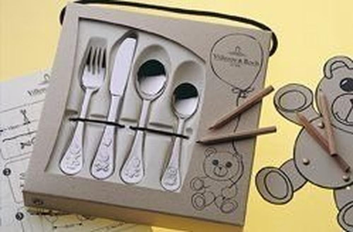 Villeroy And Boch Børnebestiksæt Teddy 4 dele, rustfrit stål 18/10 Kitchen Naty Shop