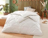 Badenia Trendline Eco Quilt Camel Letvægts 155 X 220 Cm, hvid, Oeko-Tex certificeret, produceret efter den tyske kvalitetsstandard Dyner og dyner Naty Shop 155 X 220 Letvægts sommertæppe