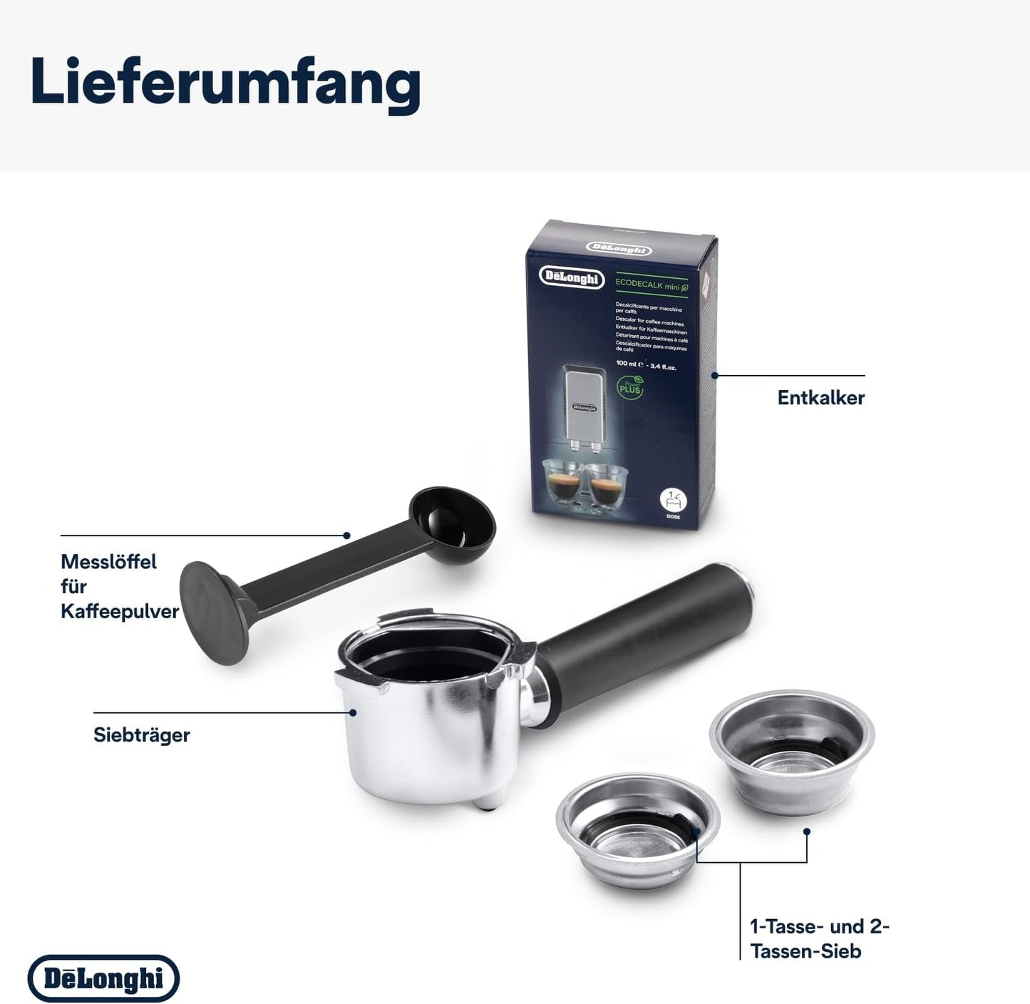 De'Longhi Dedica Style EC 685.B – Espressomaskine med portafilter, espressomaskine med professionel mælkeskummer, kun 15 cm bred, til malet kaffe eller ESE-kapsler, 1 l vandtank, sort
