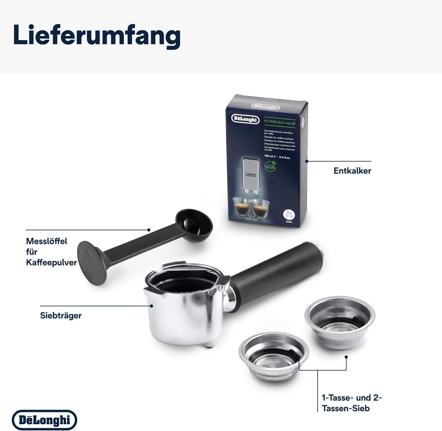 De'Longhi Dedica Style EC 685.B – Espressomaskine med portafilter, espressomaskine med professionel mælkeskummer, kun 15 cm bred, til malet kaffe eller ESE-kapsler, 1 l vandtank, sort