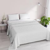 Sommerdyne Satinstriber, polyester, creme, 260X250 Cm Dyner og dyner Naty Shop Hvid 260X250 Cm