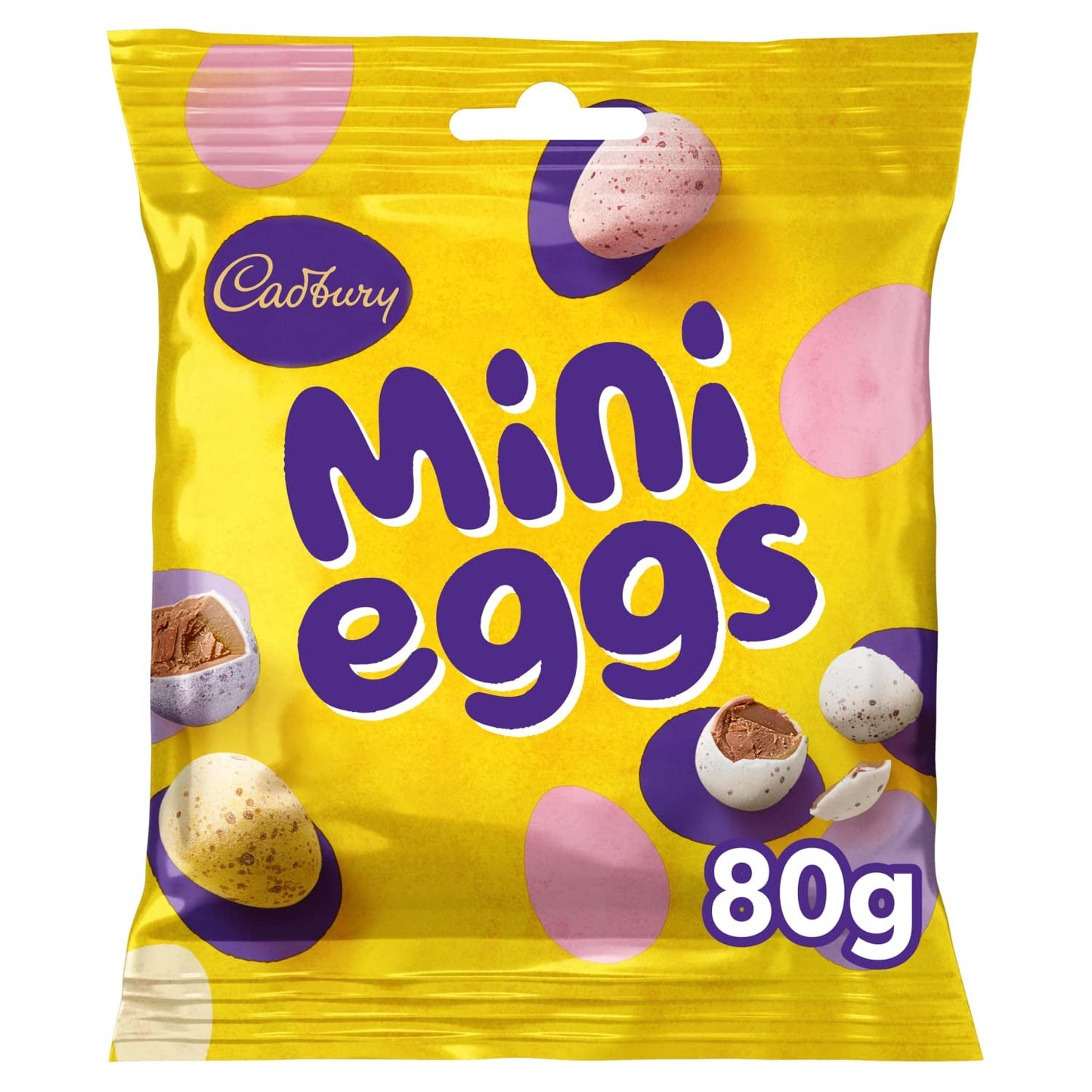 Solid pose med små chokoladeæg (80 g) i en sprød sukkerbakke (påskeforme)