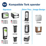 Tork Xpressnap Extra Soft Nature N4 Dispenser serviet, Premium, 1/2 x 2 lag, 21,3 cm X 16,5 cm, 8 × 1.000 servietter, 12880