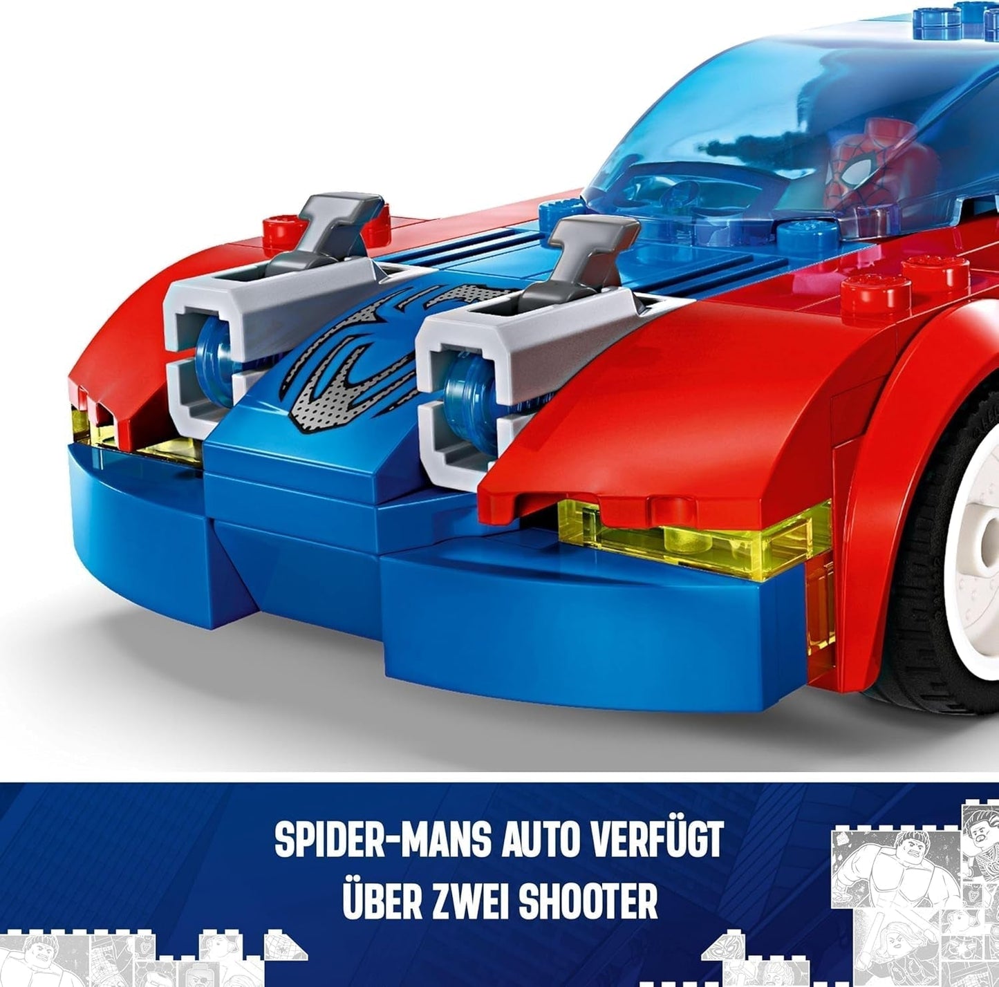 LEGO Marvel Spider-Man Race Car & Venom Green Goblin, Spidey Rollelegetøj med superheltefigurer og bygbar bil, Gave til børn, drenge og piger 7 år 76279 Byggesæt Beuche den LEGO-Store