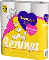 Renova Skincare Purissimo toiletpapir, 12 ruller, hvid
