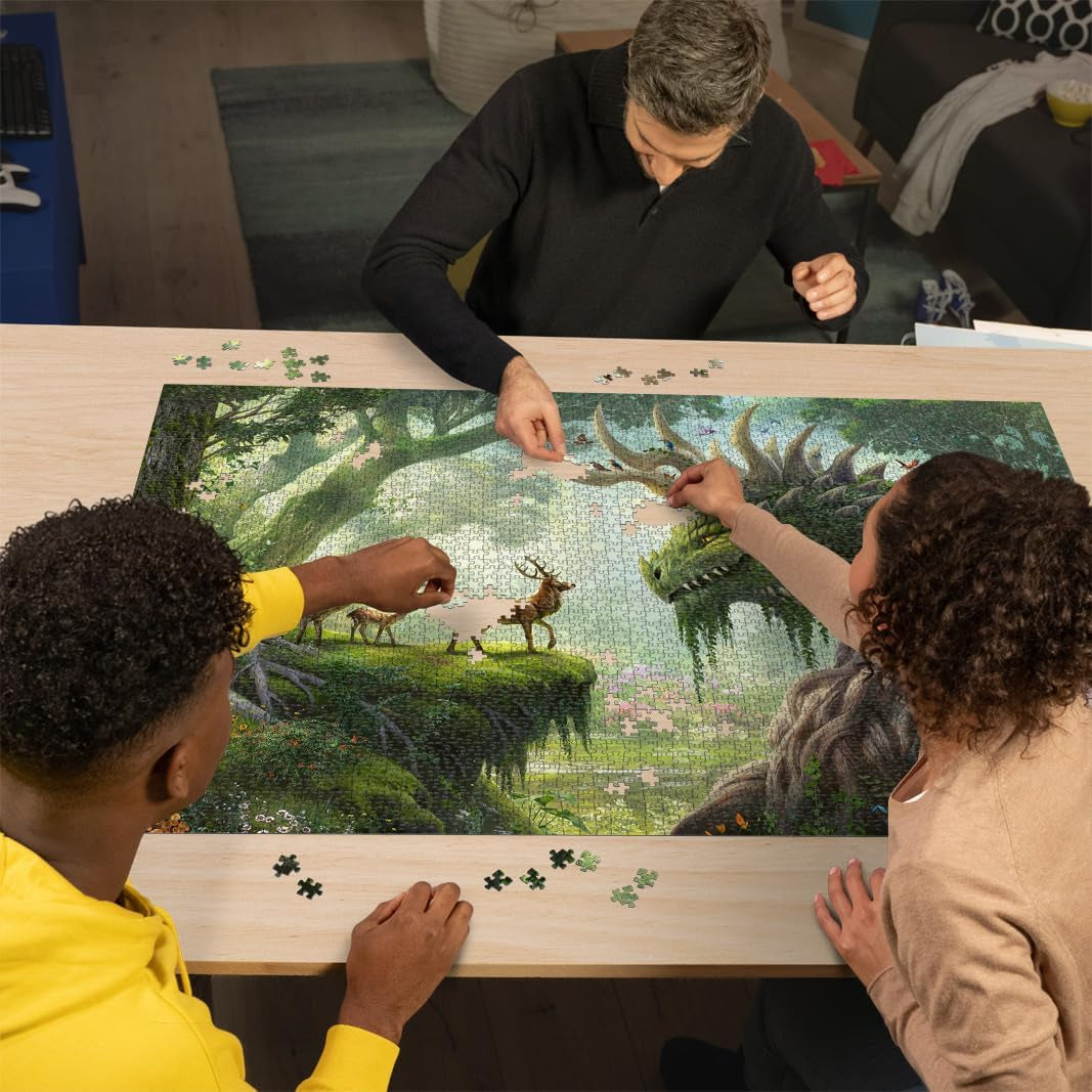 Ravensburger Puzzle 12000808 - The Forest Dragon Awakens - 3000 brikker puslespil for voksne i alderen 14+ Puzzle Naty Shop