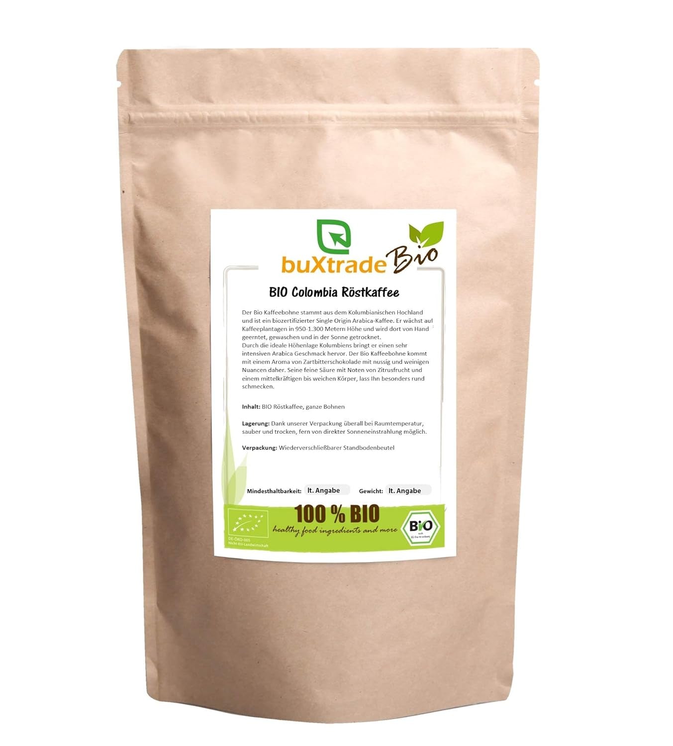 500g | Økologisk ristet kaffe fra Colombia | Kaffe | Kaffebønner | Columbia | Kaffe | Boxtrade