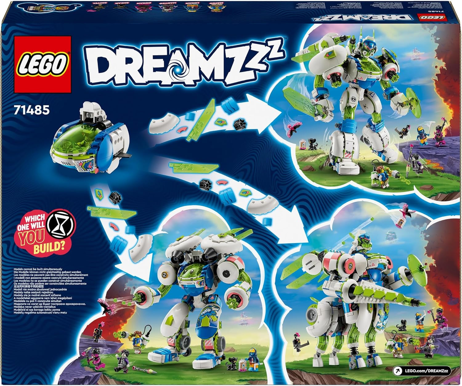 LEGO Dreamzzz 3-i-1 Mateo Og Z-Blob The Knight Mech Byggeklodser Legesæt til 10 år Drenge og piger Børn Gave Fantasy Sæt 3 Ways Robot Adventure Legetøj 71485 Byggesæt Beuche den LEGO-Store