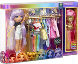 Rainbow High 571049 Fashion Studio - Eksklusiv dukke med tøj, tilbehør og 2 skinnende parykker - Skab over 300 outfits!