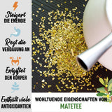 ORIGEENS BIO YERBA MATE MED CITRONE OG INGEFFER 200 G - Den energigivende te I Økologisk Yerba Mate te, uristet, blade, uden stængler og støv