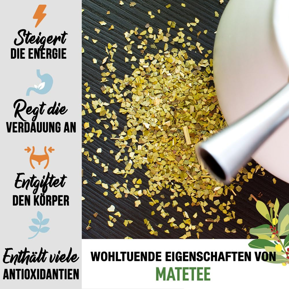 ORIGEENS BIO YERBA MATE MED CITRONE OG INGEFFER 200 G - Den energigivende te I Økologisk Yerba Mate te, uristet, blade, uden stængler og støv