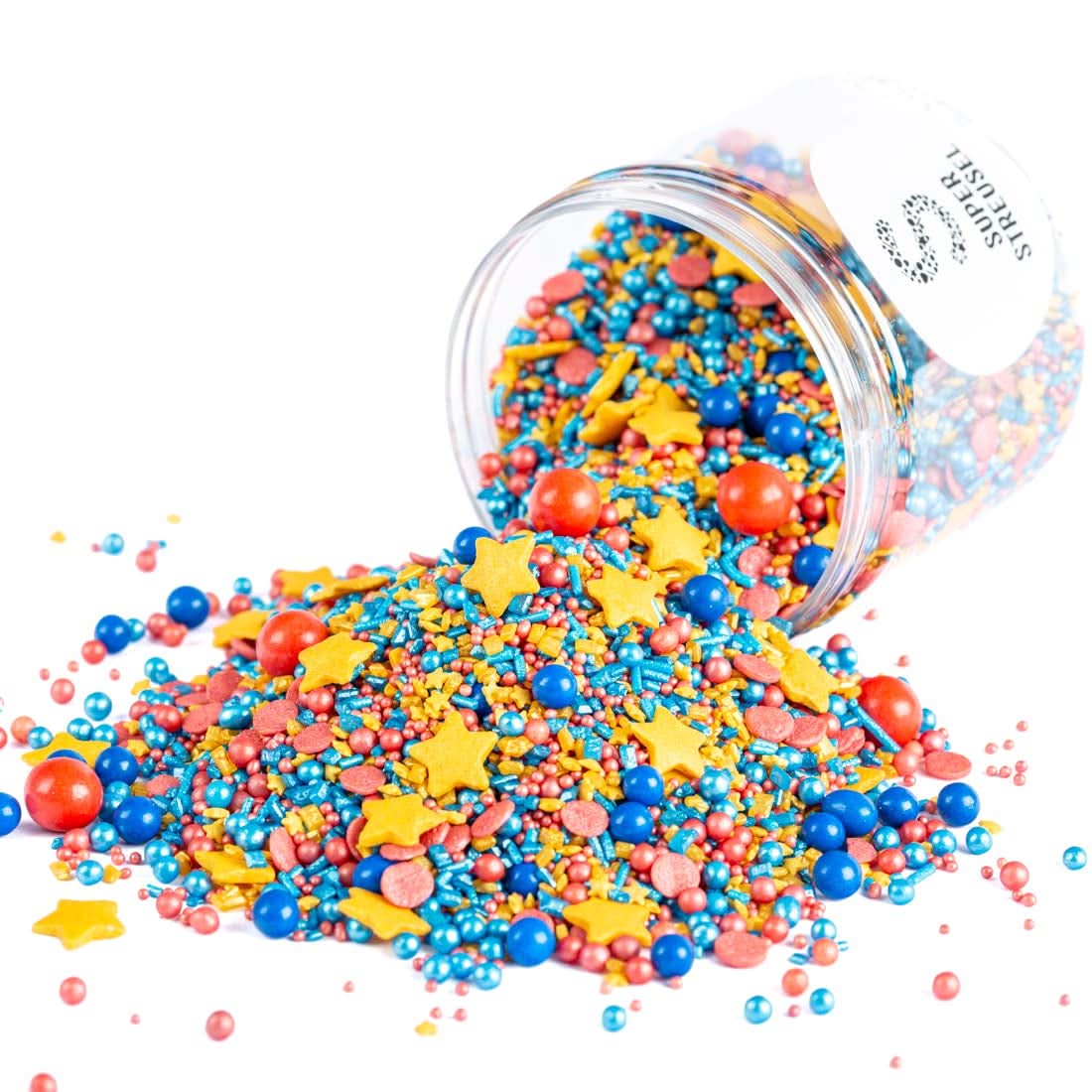 Super Streusel SuperErou, sprinkles mix, 90 gram Sprinkles Naty Shop