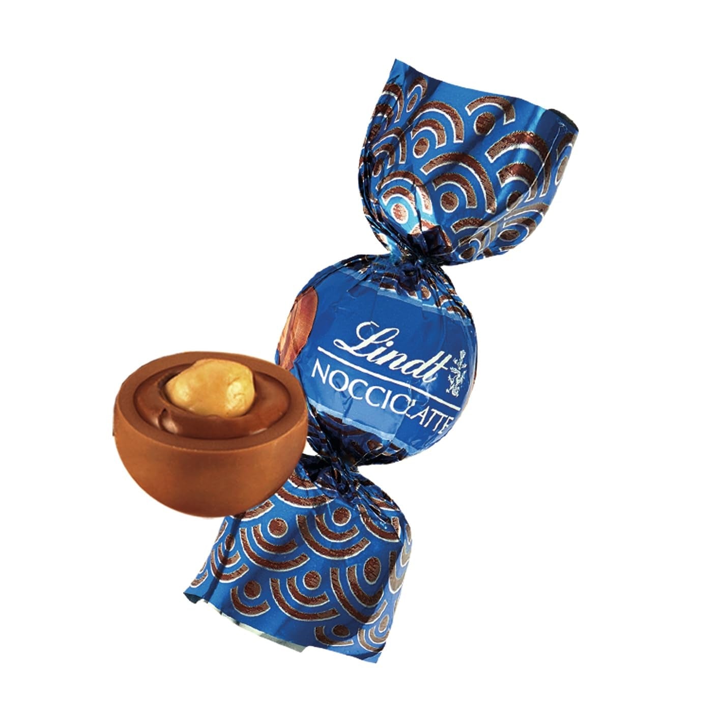 Lindt Roulette Ball Nocciolatte, mælkechokolade med hasselnøddecremefyld og hele hasselnødder, 3000g