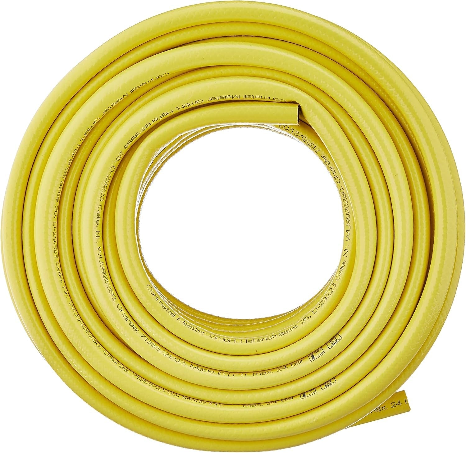 Meister Cross Woven Slange, 12,7 mm (1/2 tomme) - Længde 20 m - Inkluderer fittings - Til vanding af små områder - Knusnings- og slidbestandig - UV-bestandig / Haveslange / Vandslange / 9926280