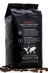 DJÆVELSTEG | Kaffebønner 1KG | Ekstremt stærk kaffe | Kaffe med højt koffeinindhold | Premium robusta fra