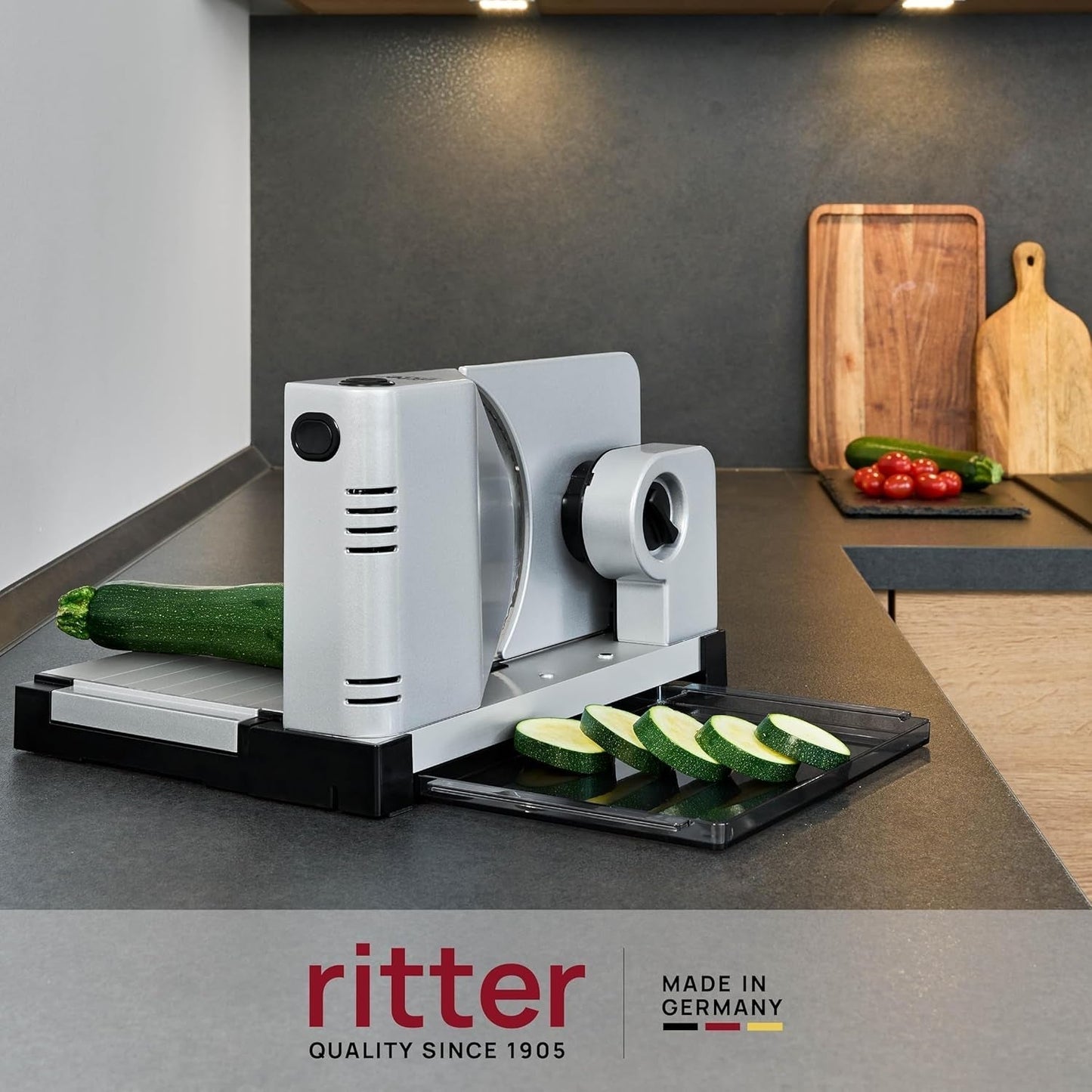 Ritter Icaro 7, multifunktionel elektrisk skæremaskine Rasnite og Slicers Naty Shop
