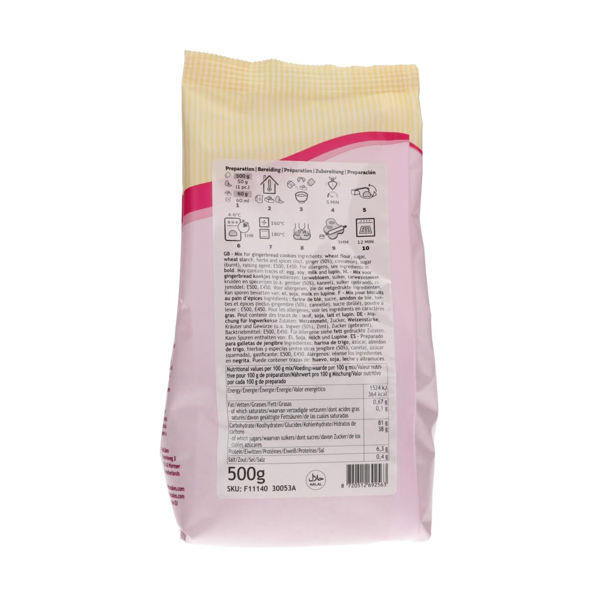 Funcakes Mix Für Lebkuchen 500 G Mix til bagning og madlavning Naty Shop