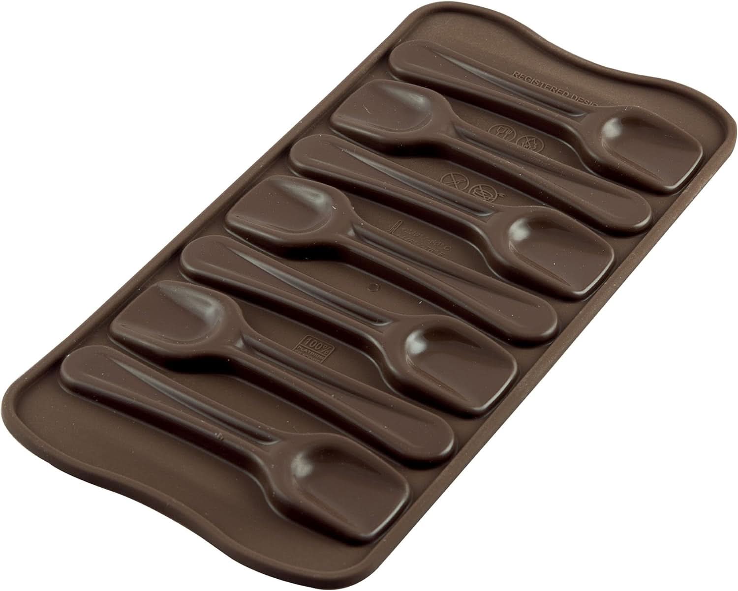 Silikomart 199194, til chokoladepraliner, vintermotiv Køkken Naty Shop ske