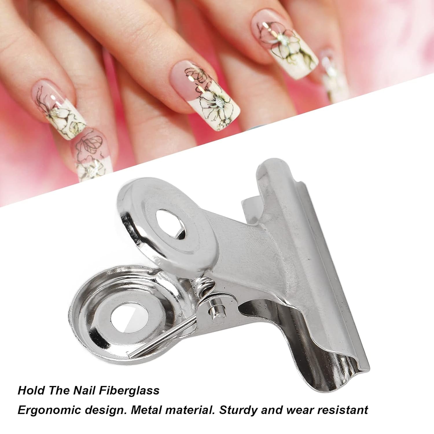 10 stk Negleclips Metal Clip Negle Extension Clip Neglekunstværktøj Glasfiberfikser Neglekunsttilbehør Holdbart Praktisk Udstyr Hjem DIY Salon