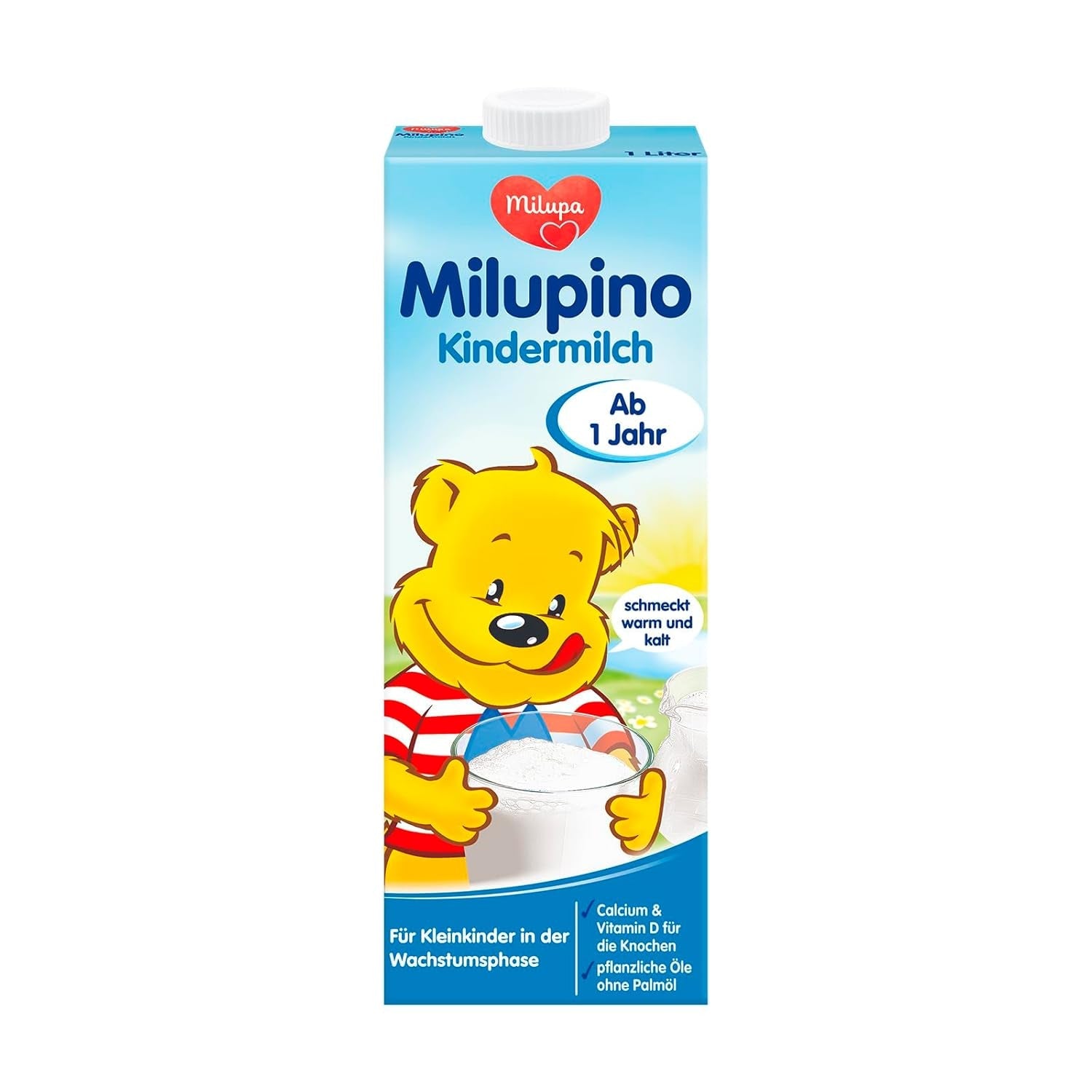 Milupa Milupino Drikkeklar vækstmælk (6x1L), fra 1 år, til små børn i vækstfasen