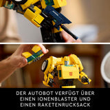 LEGO Icons Transformers Bumblebee, voksen samleobjekt robot actionfigur, filmbyggesæt til science fiction fans, kan forvandles til en bil, eventyrlegetøj 10338 byggesæt Besuche den LEGO-Store