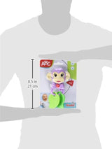 Simba 104010192 - ABC abe musikalsk rangle, 2 sanseelementer, med musikalsk funktion, 17cm, legetøj til børn, fra 6 måneder Baby Toys Naty Shop