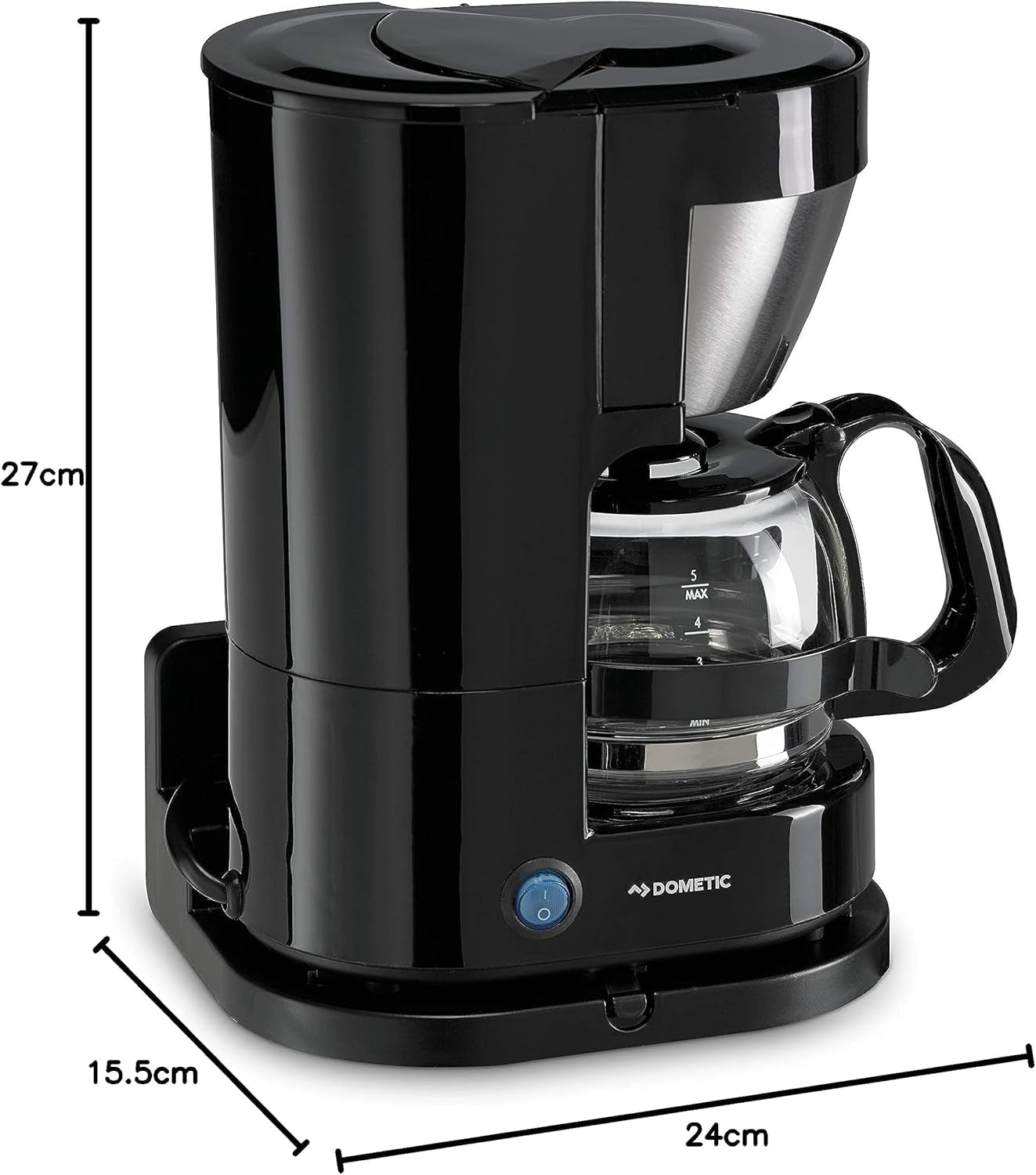 WAECO 9103533013 PerfectCoffee MC 052/MC 054 Kaffemaskine med 5 kopper, 12 eller 24 volt, til tilslutning i biler eller lastbiler