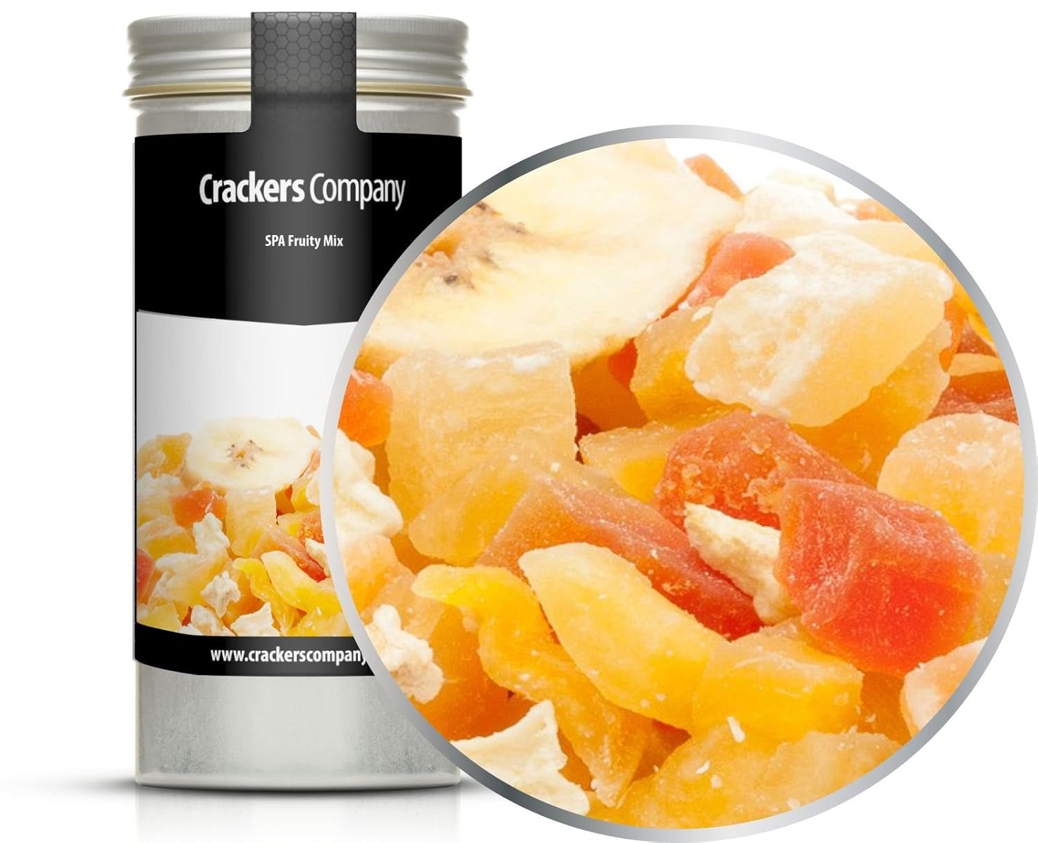 1 x 3 kg eksotisk frugtblanding kandiserede frugtstykker papaya mango vandmelon ananas kokos æble banan lavt fedtfattigt saltfattig vegetarisk glutenfri laktosefri Dehydrerede produkter Min butik 4 X 80G I aluminiumsæske (320G)