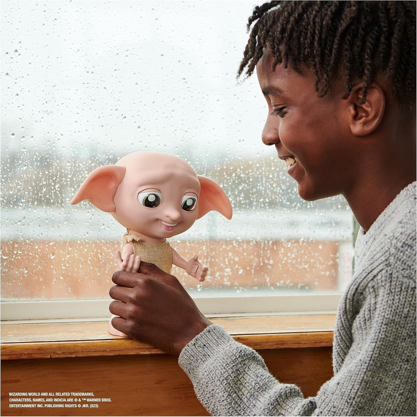 Wizarding World Harry Potter - Dobby House Elf interaktiv dukke med 30+ lyde, sætninger og bevægelser, tysk-italiensk, legetøj til 6 år gammel, fanartikel Dukker Naty Shop