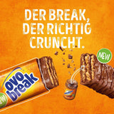 Ovomaltine OVO BREAK Wafer and Chocolate Bar - en sprød snack med den umiskendelige smag af vores populære Creme Crocante, naturligt uden palmeolie (4 x 39 g)