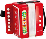 Janod - Harmonika Gioia - Musikinstrument til børn - Rollespil og tidlig musikalsk undervisning - Med rem - Fra 3 år, J07654 Jucarii Bebe Naty Shop