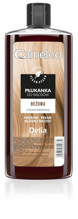 Cameleo - Rose Water Pink Hair Tonic No Yellow Tint Semi Permanent Hårfarve - Til blondt og gråt hår - Farve & pleje - Parabenfri | 200 ml Hårfarve Naty Shop Beige 200 Ml (1 pakke)