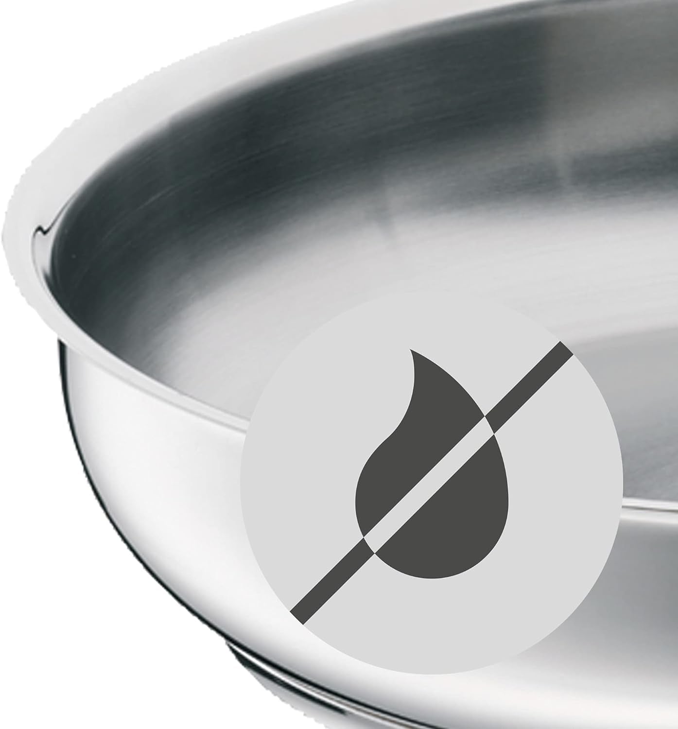 WMF Profi serverings-/stegepande 28 cm induktion, Cromargan rustfri stålpande, udækket Gryder og pander Naty Shop
