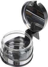 Classic Shaker, 250 ml, med ske, rustfrit stål, sølv/transparent, 13 x 10 x 9 cm, 2 stk.