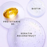 Pantene Pro-V Silky & Glowing Hair Rescue intensiv hårmaske med Biotin og Keratin Reconstruct 300ml. Hjælper med at reparere tørt, beskadiget eller fremhævet hår Naty Shop Hair Mask