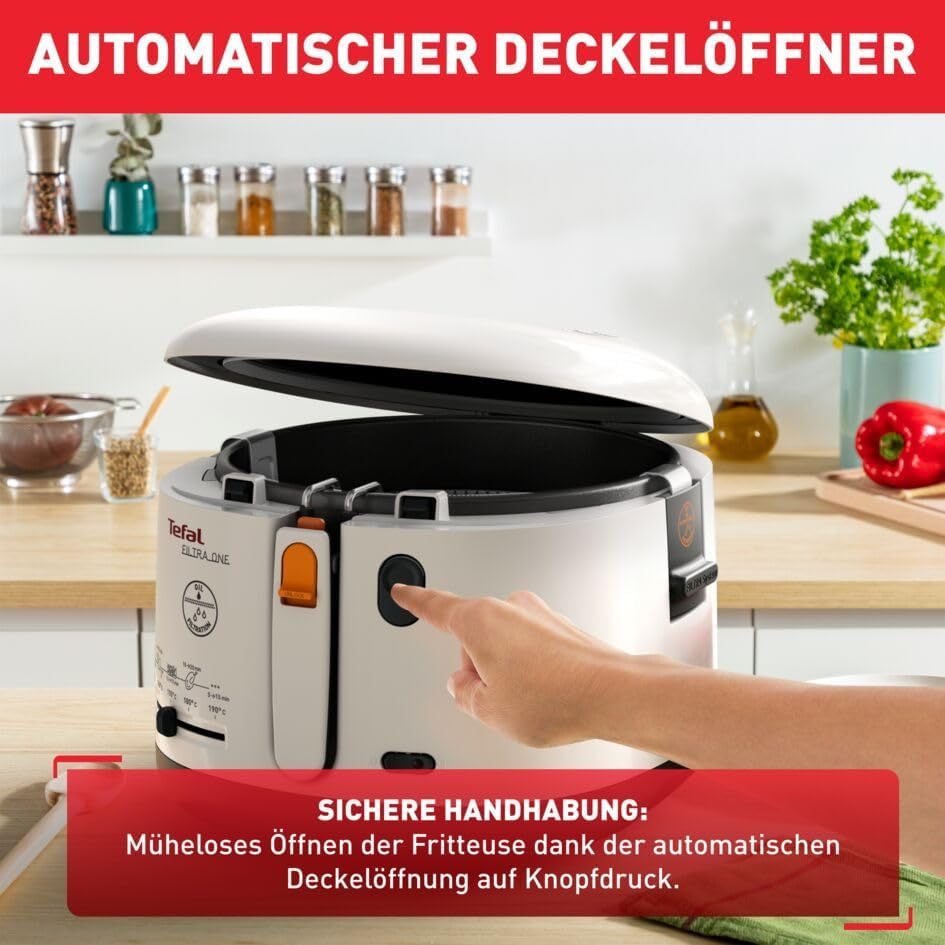 Tefal FF1631 Filtra One frituregryde, 1.900 W, Kapacitet 1,2 kg Husholdningsapparater Naty Shop