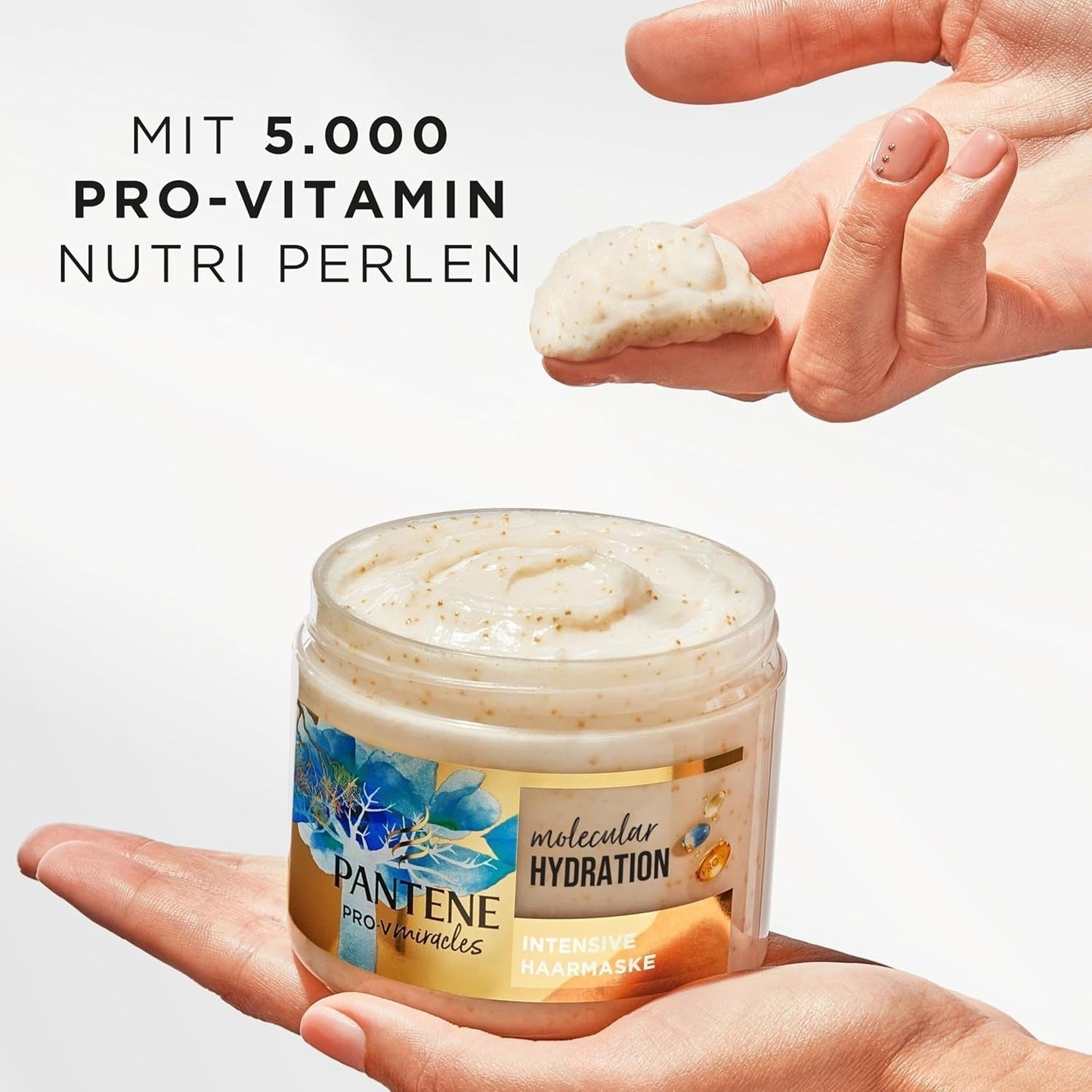 Pantene Pro-V Deep Hydration intensiv hårmaske med biotin 300ml. Pro-V Miracles intensiv pleje til tørt hår. Blødere hår efter den første påføring. Velegnet til daglig brug Naty Shop Hair Mask