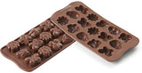 Silikomart 199199, form til chokolade, Forårsmodel, 15 praliner, Brown Kitchen Naty Shop