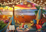 Ravensburger Puslespil 16795 - Sunset on the Beach - 500 brikker puslespil til voksne og børn 10+ med større puslespil [Eksklusivt på Amazon] Puslespil Naty Shop Single