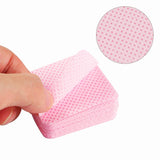 300 Stück Nagellackentferner Pads, Fusselfreie Nägel Wattepads Für Nägel Nagellackentferner Fnugfri Negleservietter Cleaner Gelnägel - Rosa
