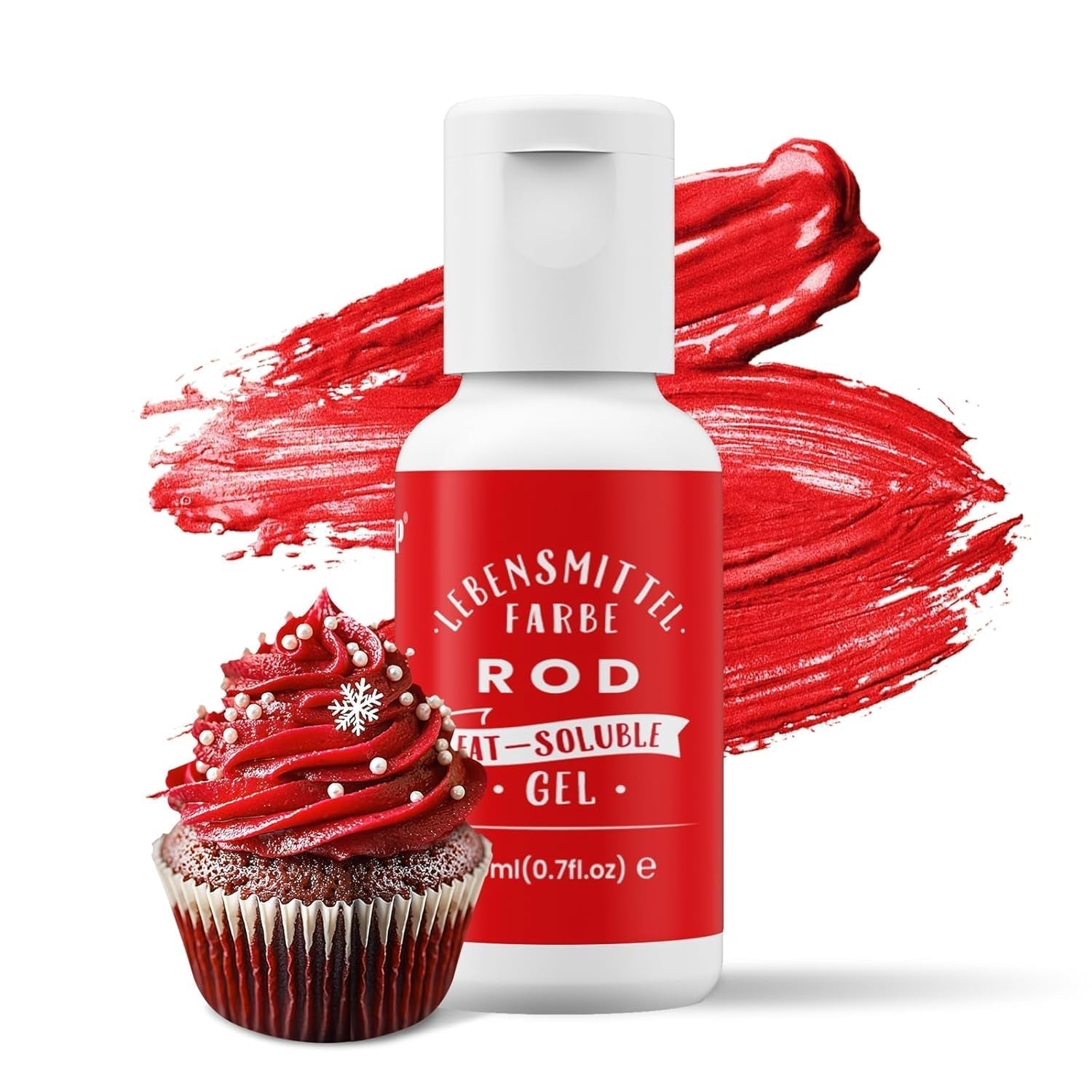 Blanding af olier, oliebaseret lyserød madfarve, højkoncentreret, til chokolade, fondant, småkager, kagebagning, macarons, gør-det-selv kagepynt, dejtoppings - 20 ml