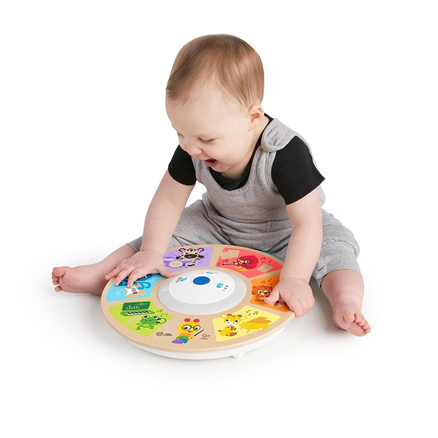 Baby Einstein, Hape, Cal's Smart Sounds Symphony Magic Touch elektronisk aktivitetslegetøj i træ på 3 sprog (engelsk, fransk og spansk), 3 tilstande, fra 6 måneder Babylegetøj Naty Shop