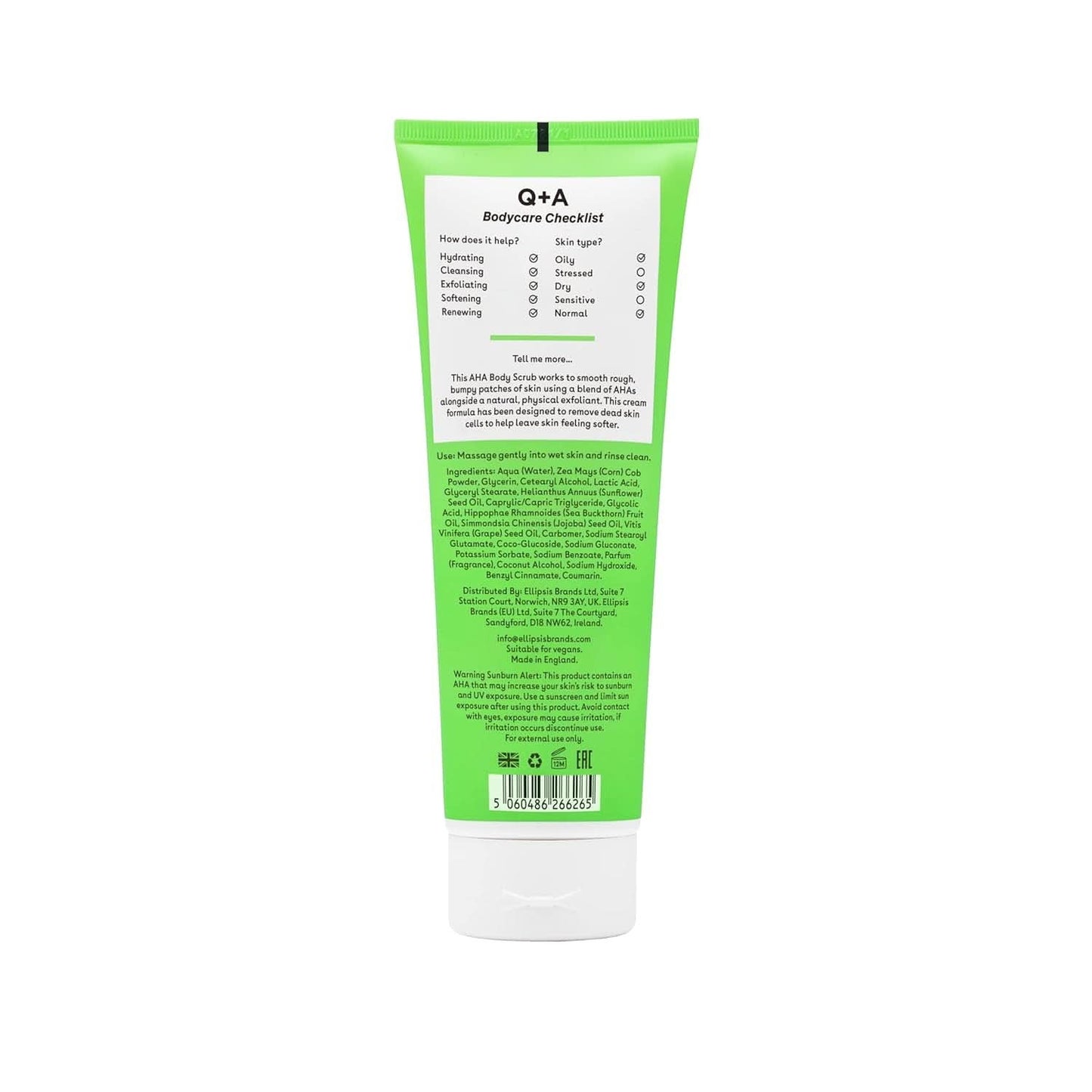 AHA peeling bodyscrub, 250 ml Cosmetics and Beauty Naty Shop